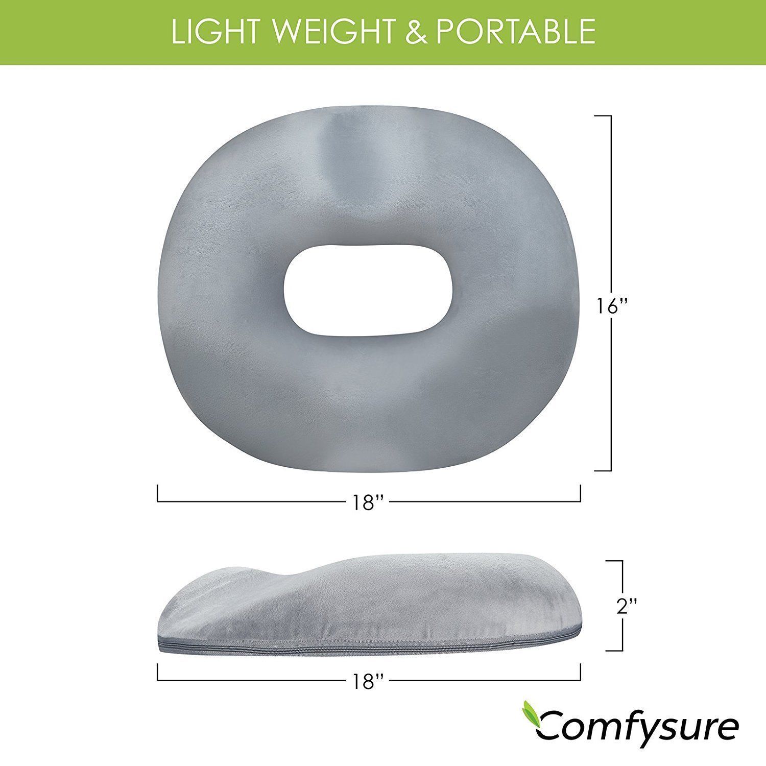 Donut Seat Cushion Pillow Premium Comfort Orthopedic Treatment Free