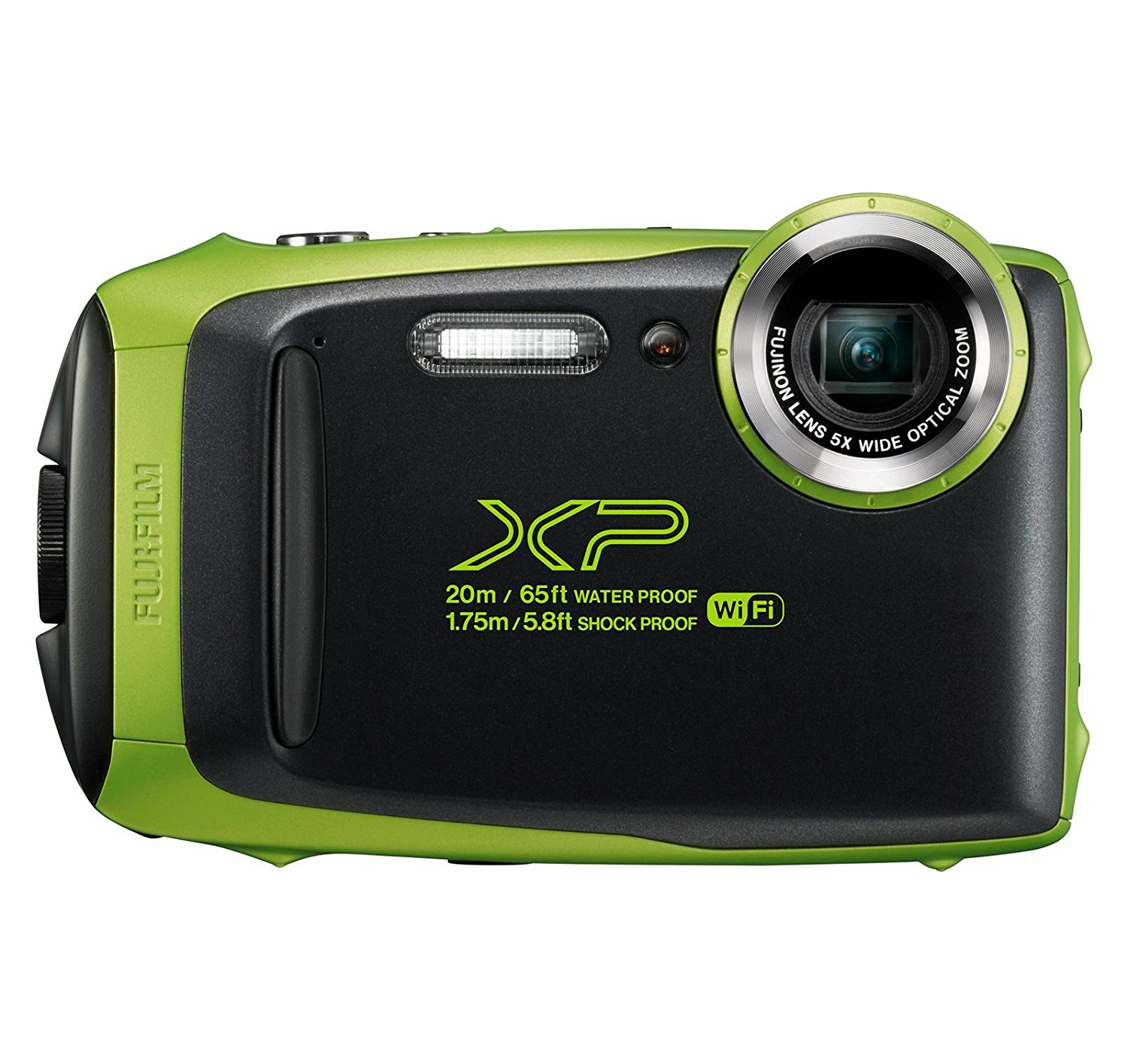 Fujifilm FinePix XP120 16.4MP Waterproof Digital Camera Lime Full-HD ...