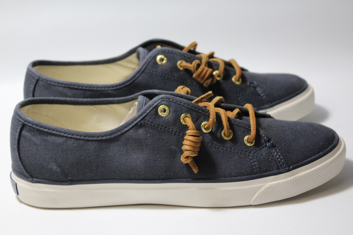 sperry seacoast canvas sneaker navy