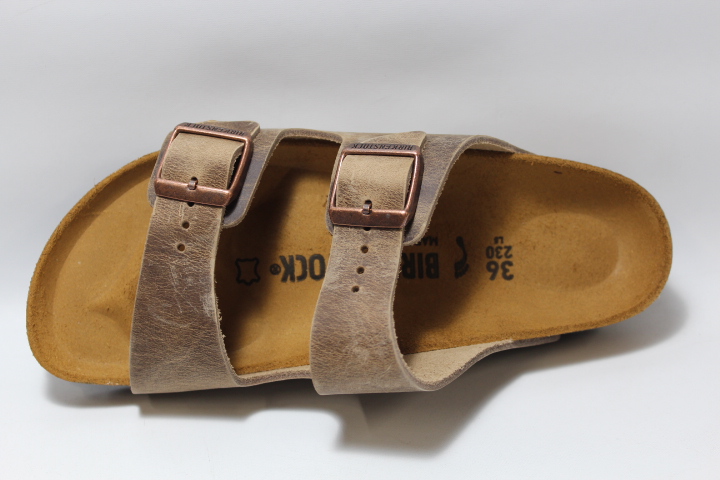 birkenstock arizona leather tobacco sandals