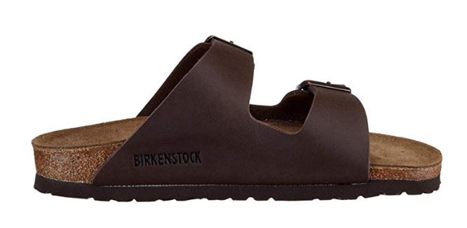 birkenstock women's arizona birko flor sandals dark brown