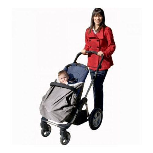 Jolly Jumper Grey Snuggle Cover For Strollers Car Seats and Carriers