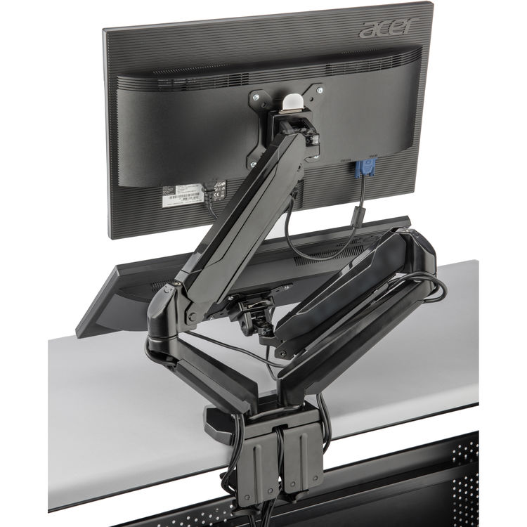 Details About Used Gabor Levitouch Dual Arm Monitor Desktop Mount Dm 502 Free S H
