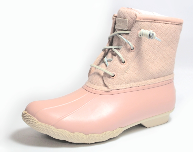 pink sperry rain boots