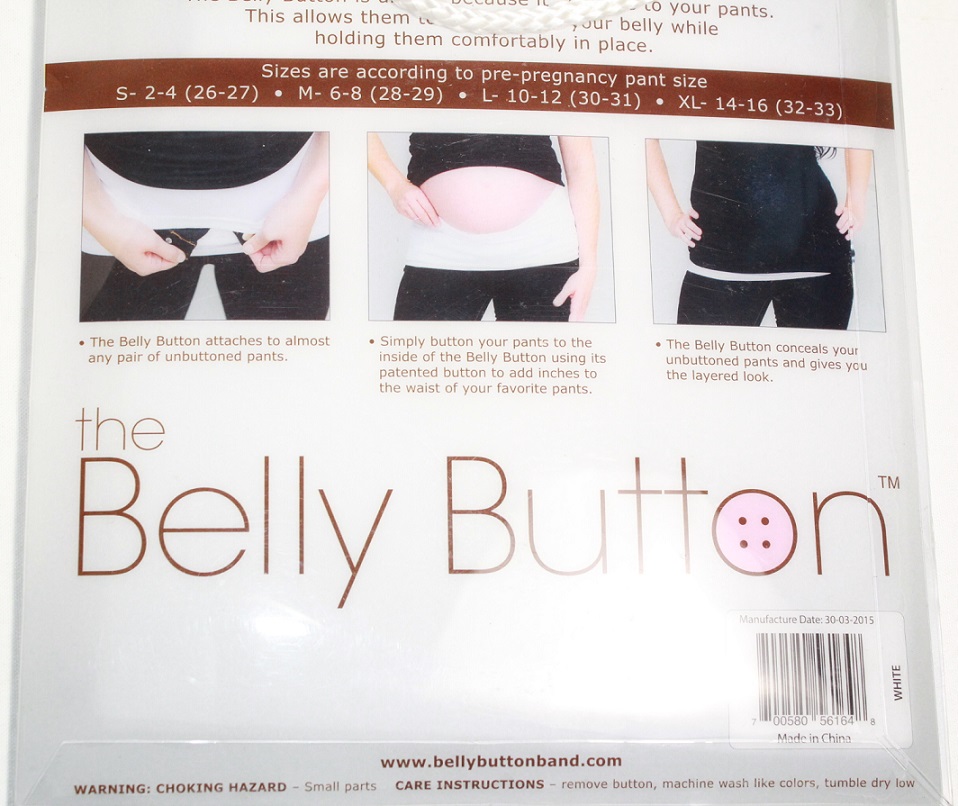 The Belly Button Body Band White Small Maternity Convert Pants Pre