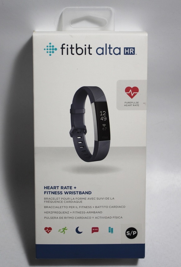 Store Display Fitbit Alta Hr Heart Rate Fitness Tracker Blue Gray Small Ebay