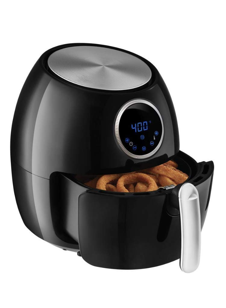 Emeril Lagasse 5.3 QT XL Digital Hot Air Fryer W/Rack Skewers Recipe