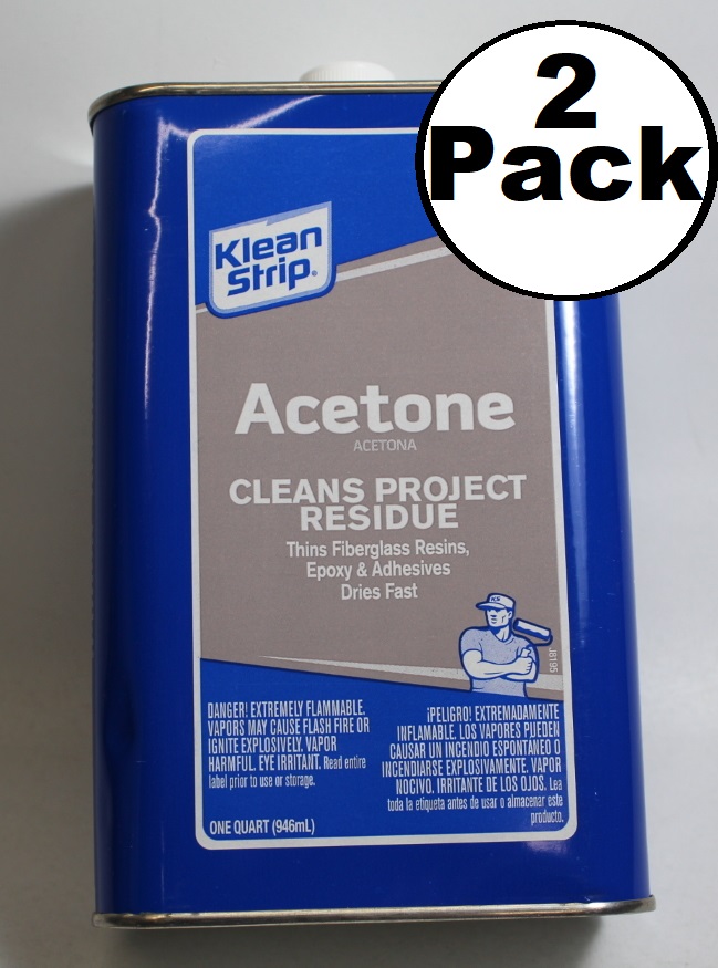 KleanStrip Acetone Project Residue Cleaner 1 Quart 2 Pack Free S/H eBay