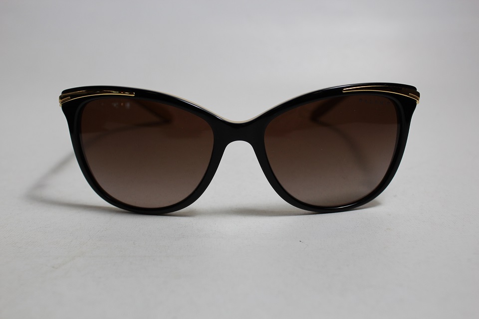 Ralph RA5203 1090/T5 54-16-135 Black/Brown Polarized Sunglasses Free S ...