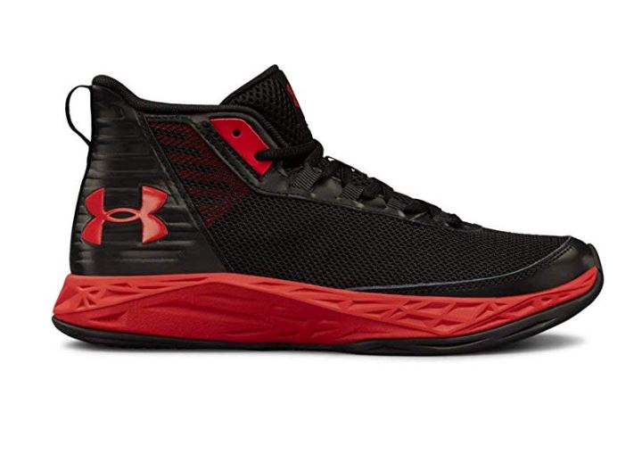 under armour black red shoes