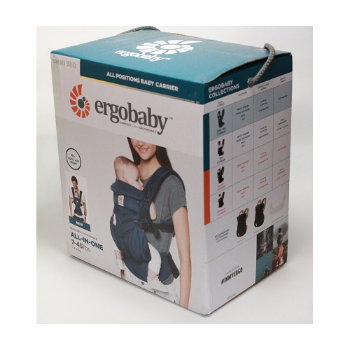 OPEN BOX Ergobaby Omni 360 Cool Air Mesh Baby Carrier Blue Free S/H