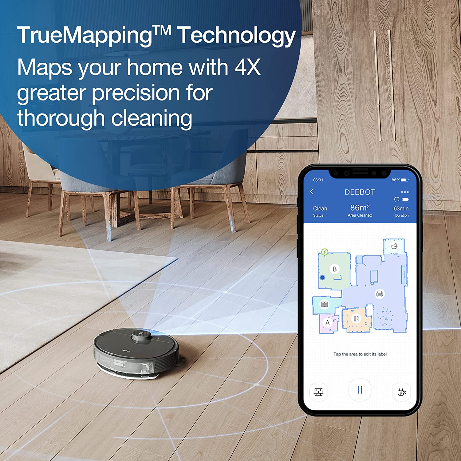 Ecovacs Deebot N8 Pro Robot Vacuum and Mop | Brand New