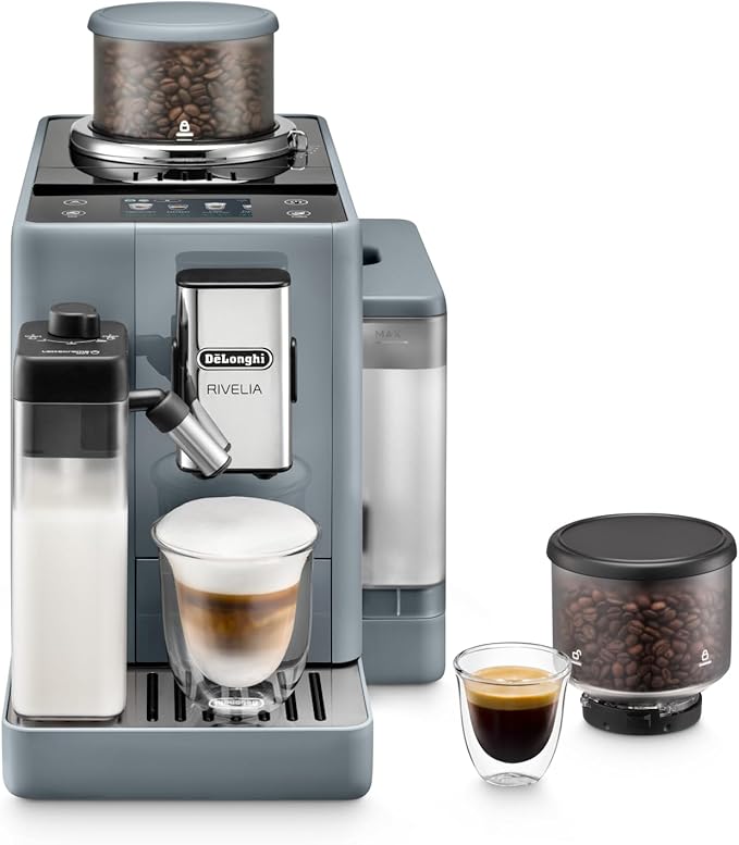 Delonghi Rivelia Fully Automatic Coffee Machine - Pebble Grey